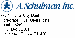 (A. Schulman Letterhead)